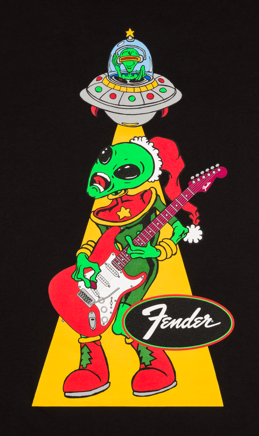 Fender Ugly Christmas T-shirt Alien M